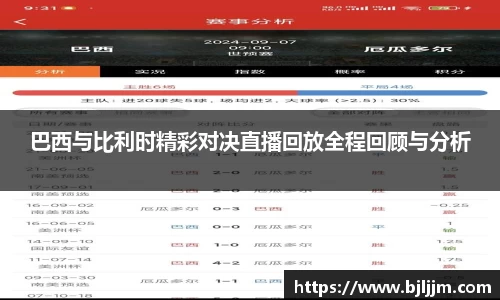 巴西与比利时精彩对决直播回放全程回顾与分析